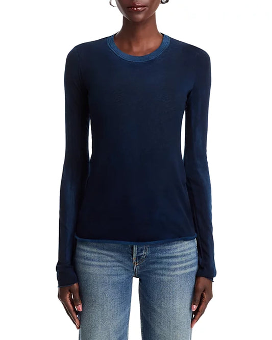 Long Sleeve Crew Neck Cotton Tee