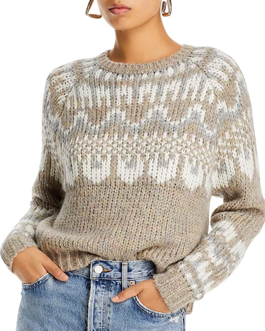 Sandstone Art Graphic Crewneck Sweater